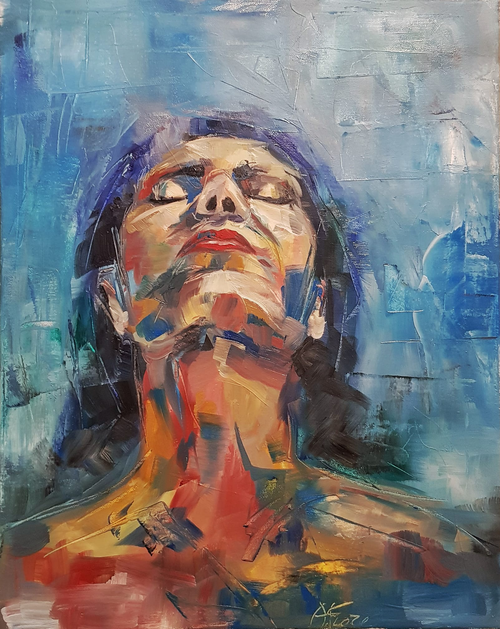Myself - 40x50 - olio su tela