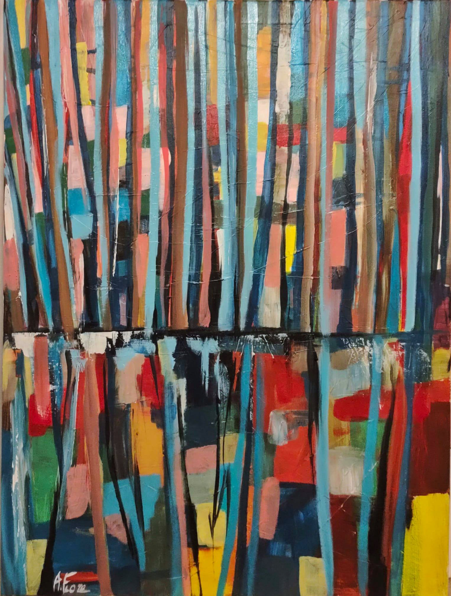 Nature I - 80x60 - tecnica mista su tela
