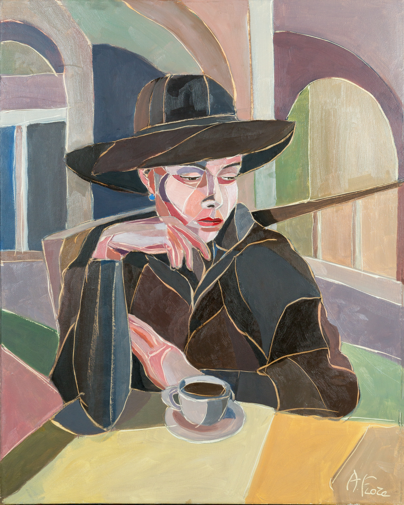L'attesa - 40x50 - olio su tela