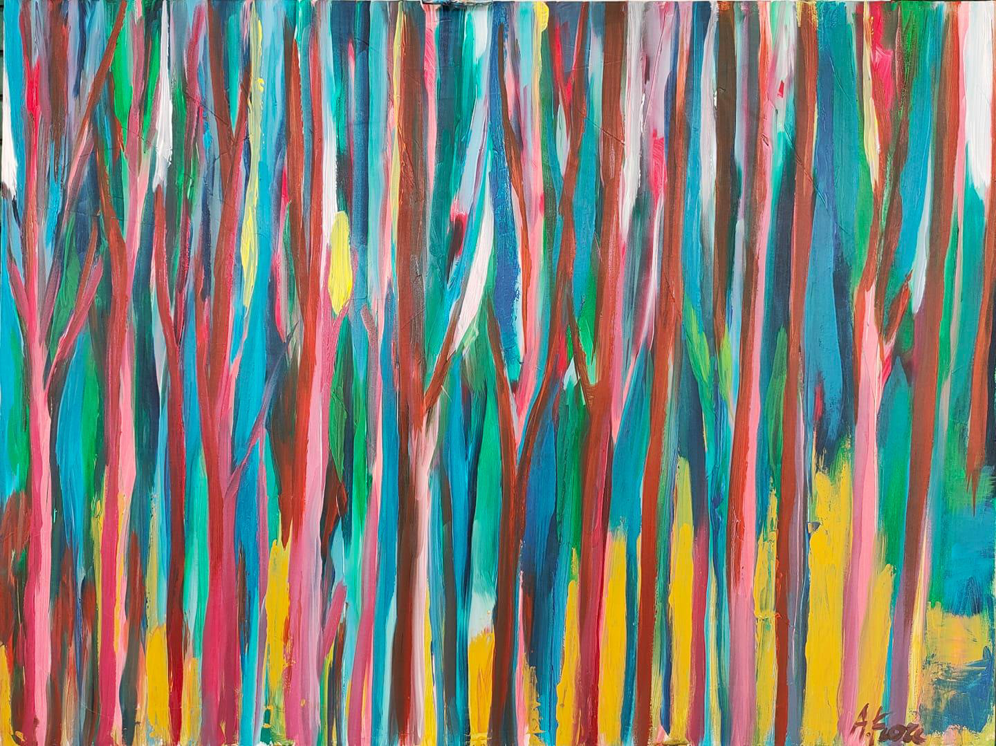 Nature VI - 80x60 - tecnica mista su tela
