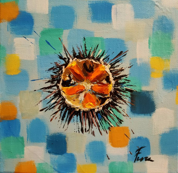 “Riccio di mare” - acrilico su tela - 20x20