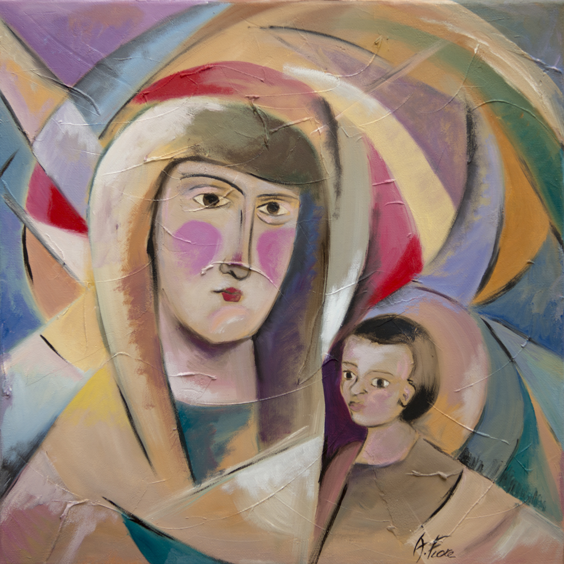 Madonna di Corsignano - 40x40 - olio su tela