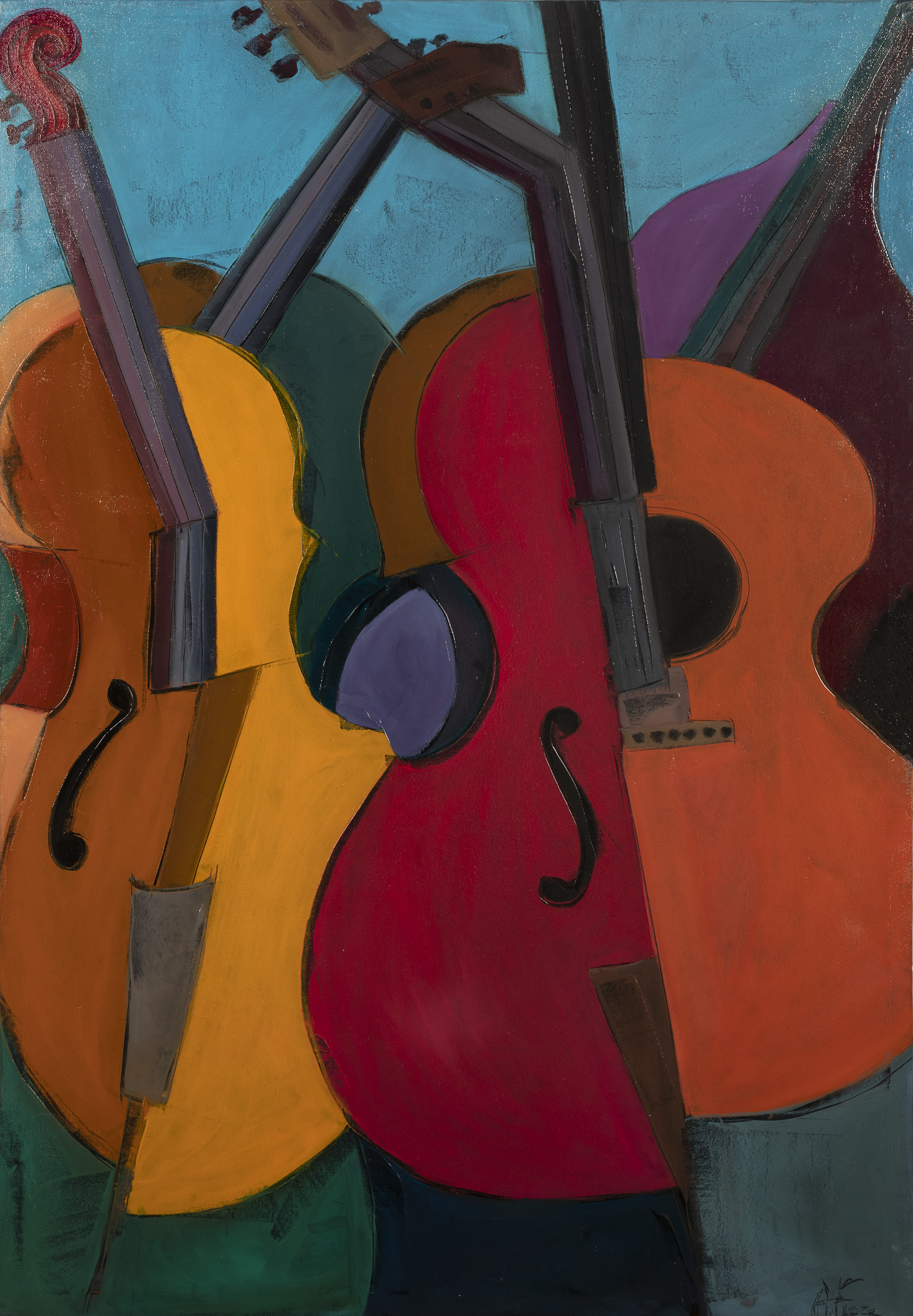 Lance sonore - 70x100 - olio su tela