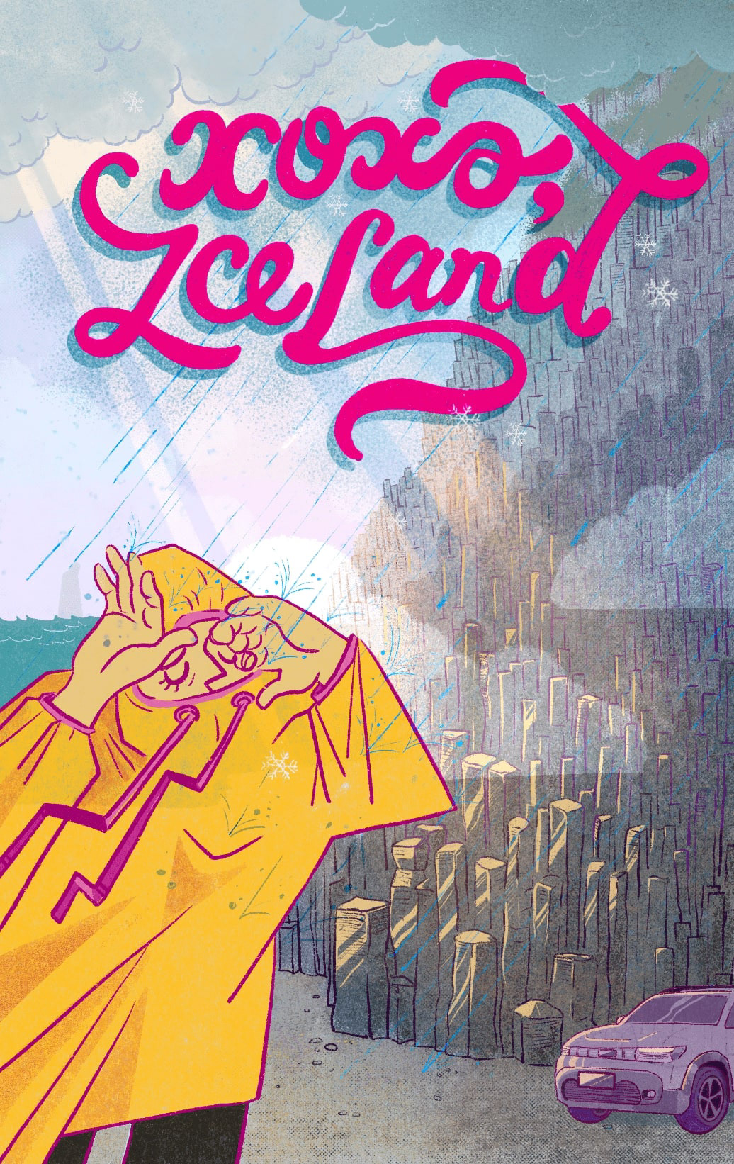 XOXO, Iceland | Book Cover Illustration and Handlettering