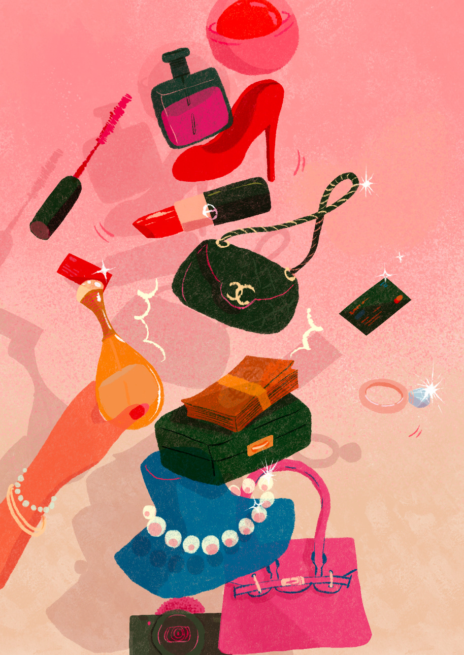 When the Likes Stop Stacking | Editorial Illustration on the fragility of an influencer's career