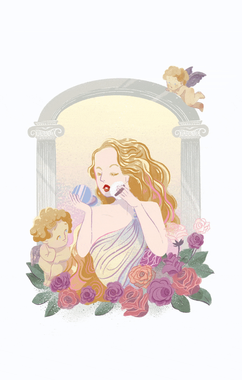 Venus Pearl Cushion Animation for Nymea Skinlabs