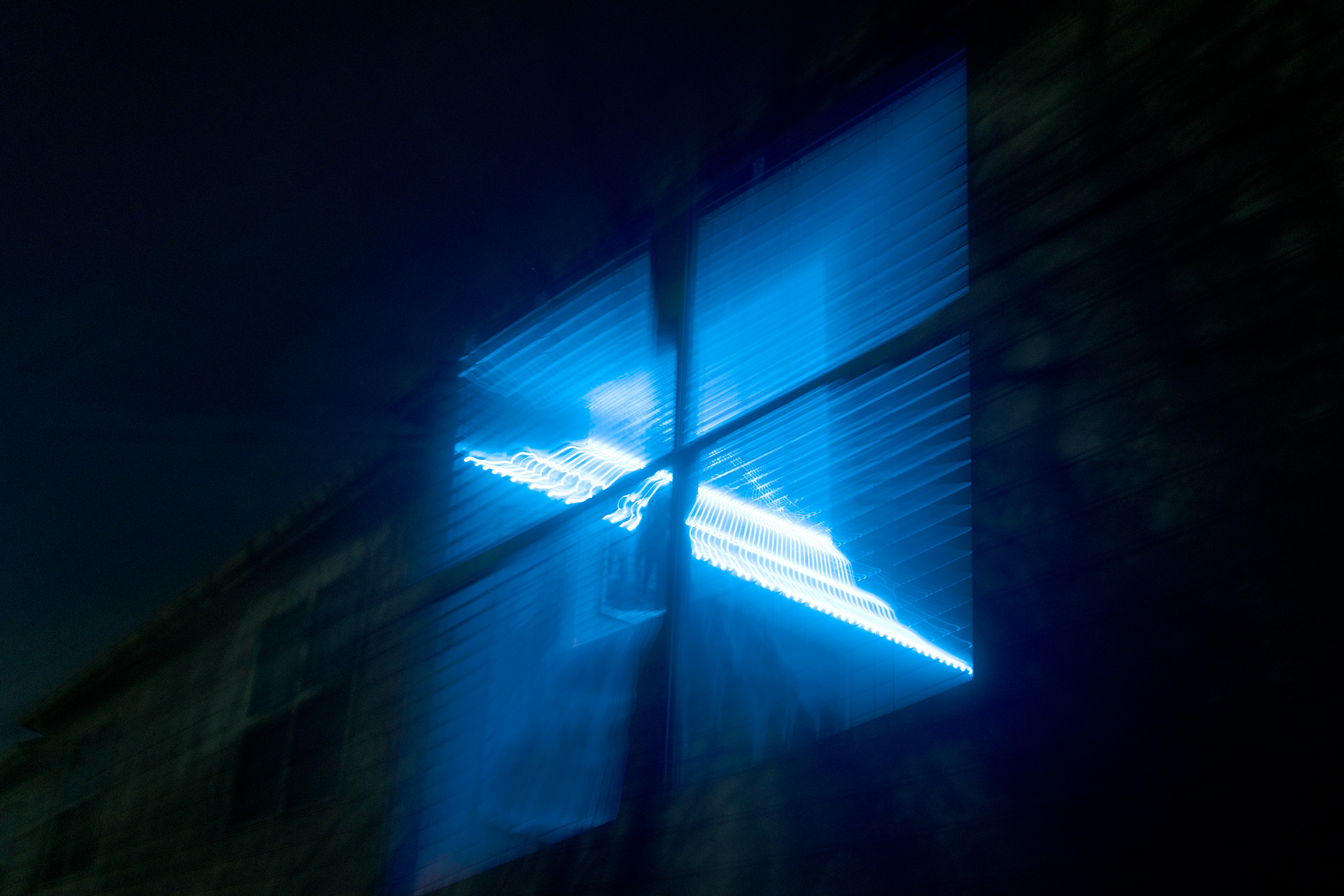 "there's a blue light in my best friend's room"