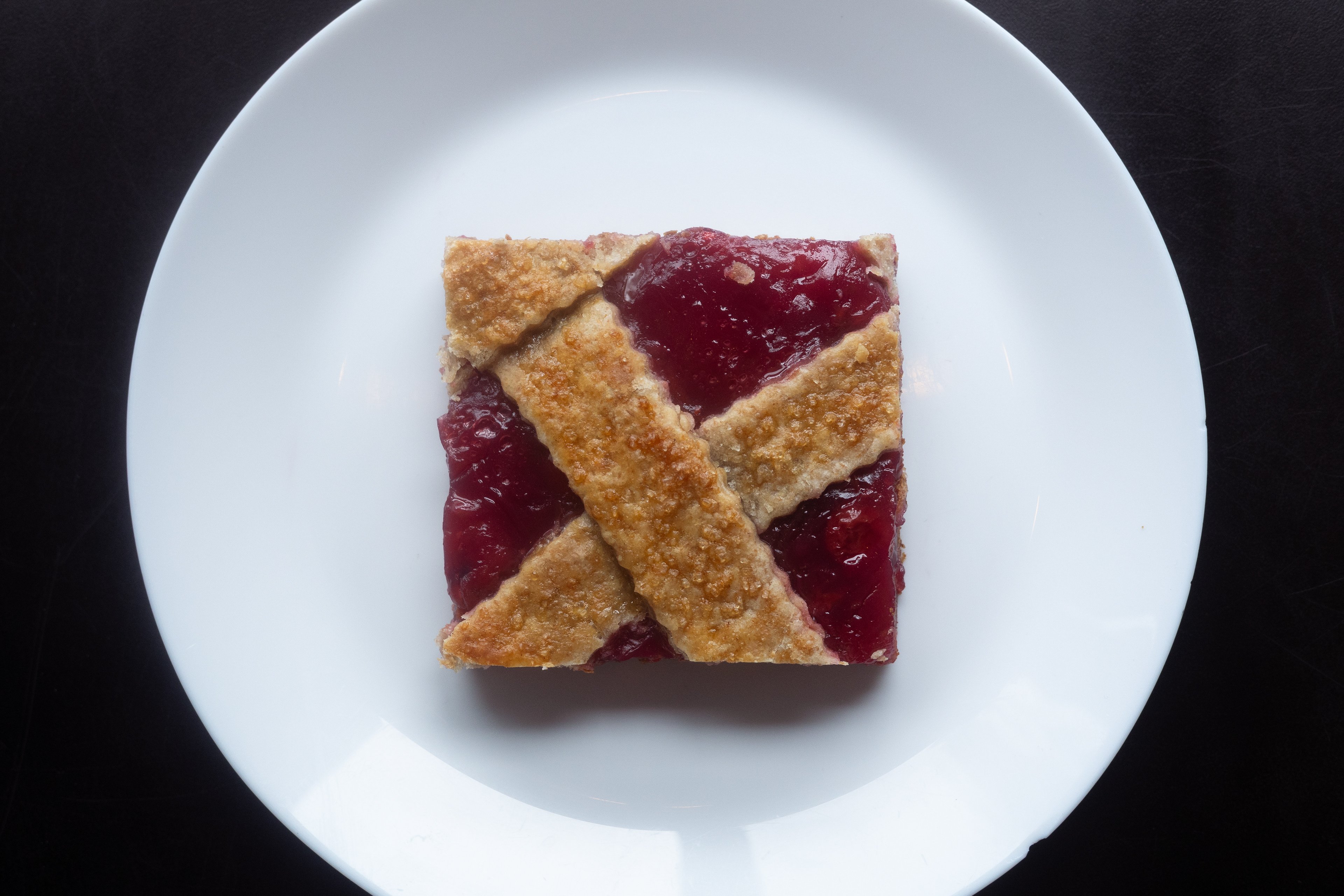 A piece of cherry pie sits on Friday, June 14, 2025 at Blacksmith's Breads in Long Beach, NY.