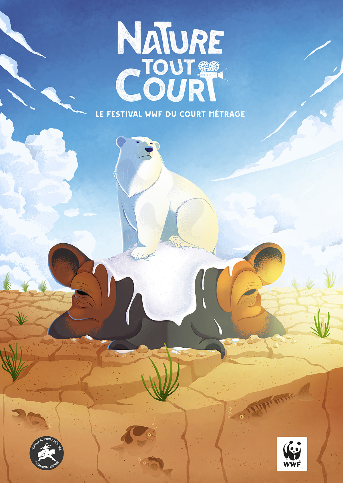 Illustration affiche festival cour métrage WWF