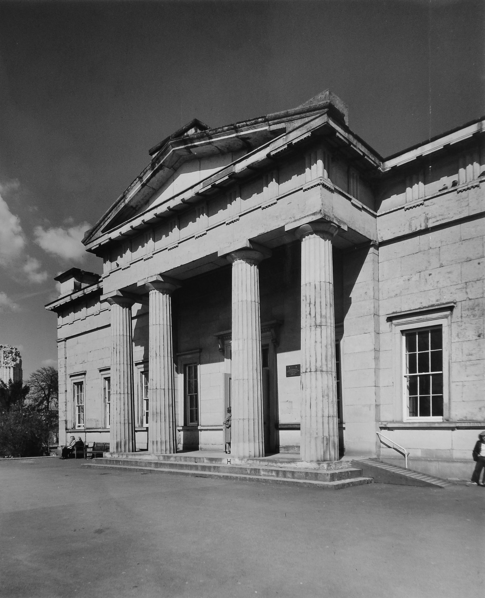 A F Kersting : Portico of the Museum, York 5/4/1978