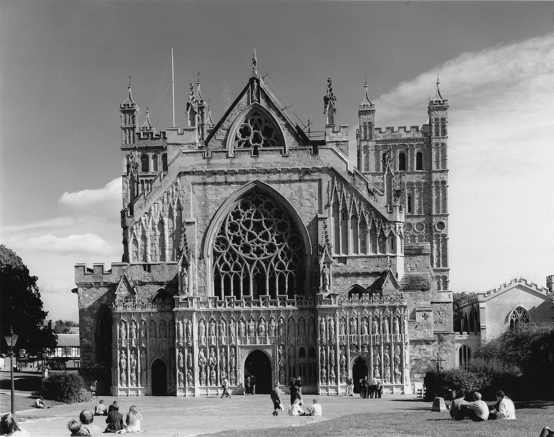 A F Kersting: Exeter cathedral W front 23/9/1995