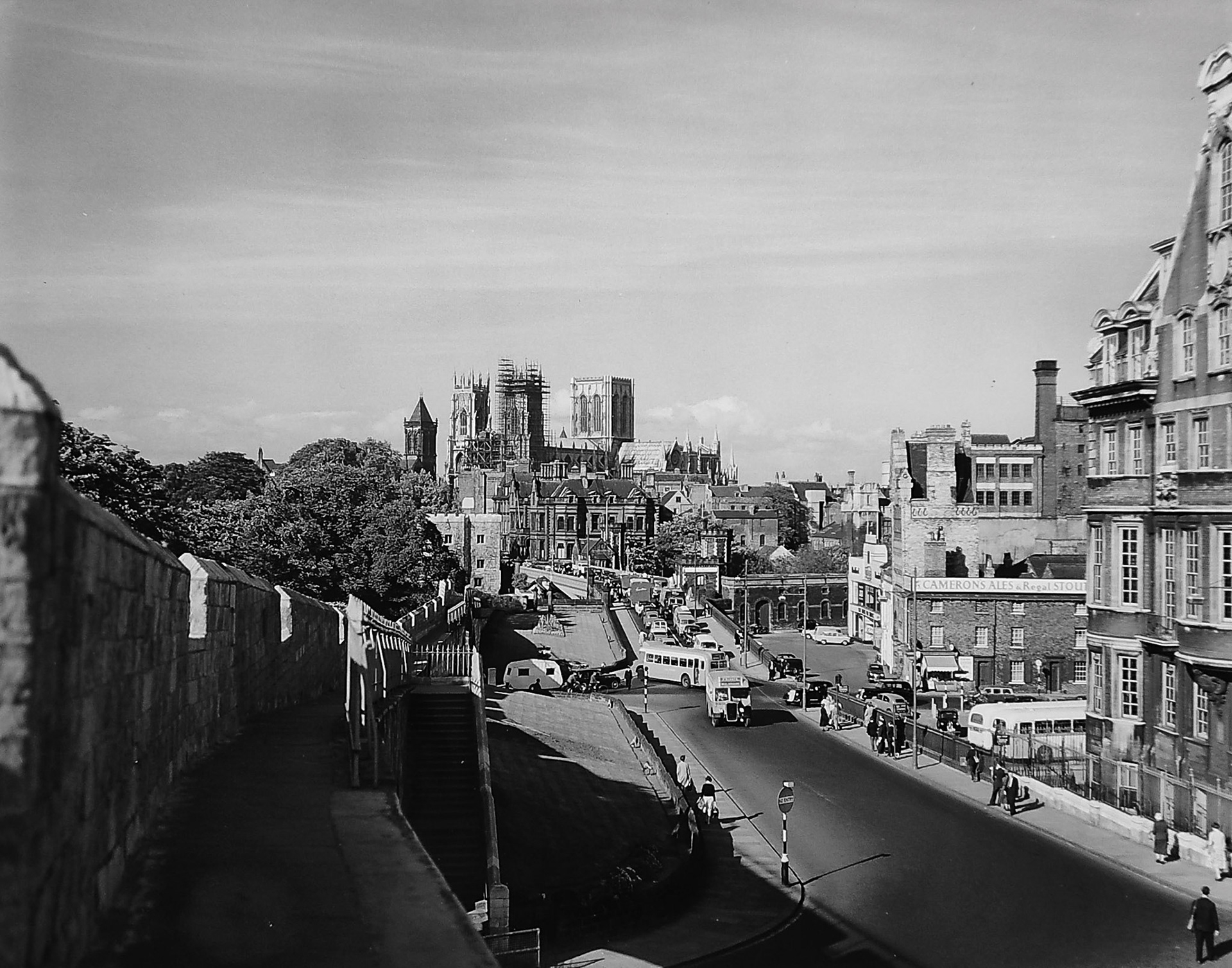 A F Kersting : The Minster from the city walls 27/5/1960