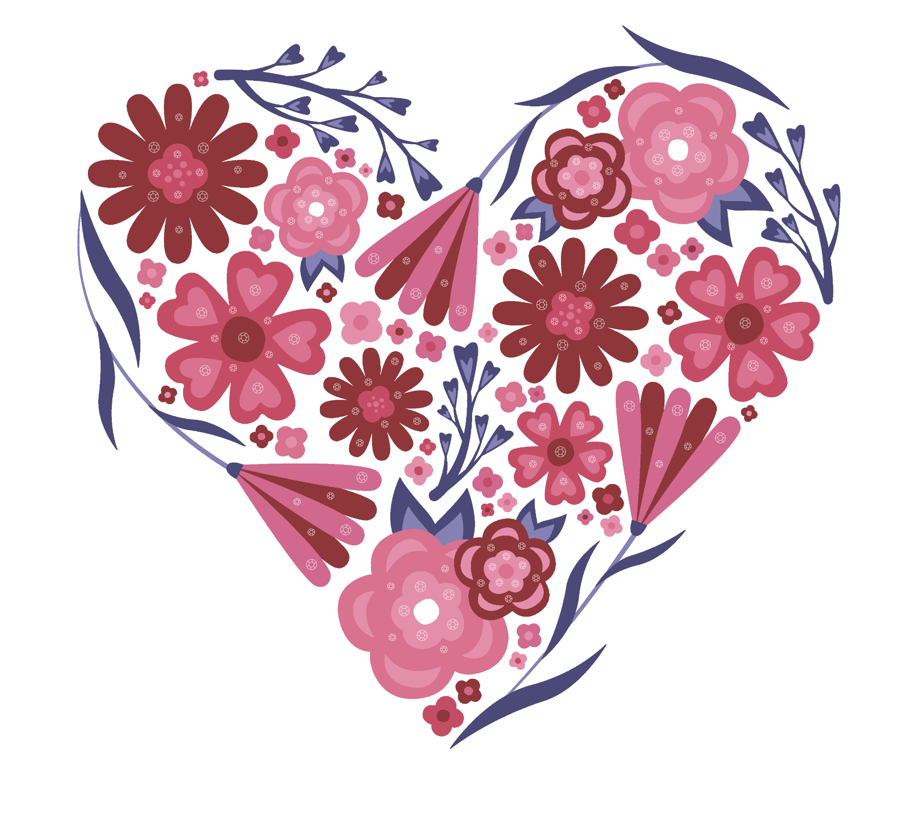 Illustrated Artwork with Rhinestone Placement