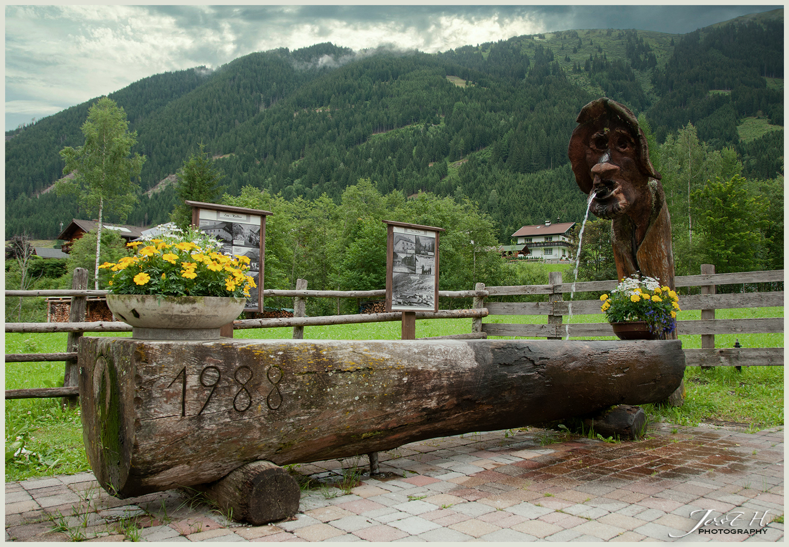 Holzbrunnen in St.Nikolai im Sölktal/Stmk.