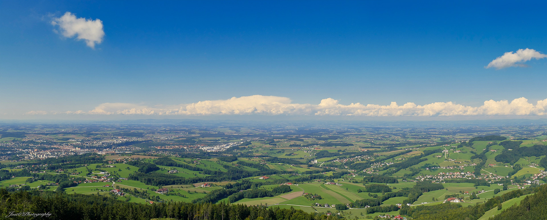 Panoramablick von der Steyrer Dambergwarte