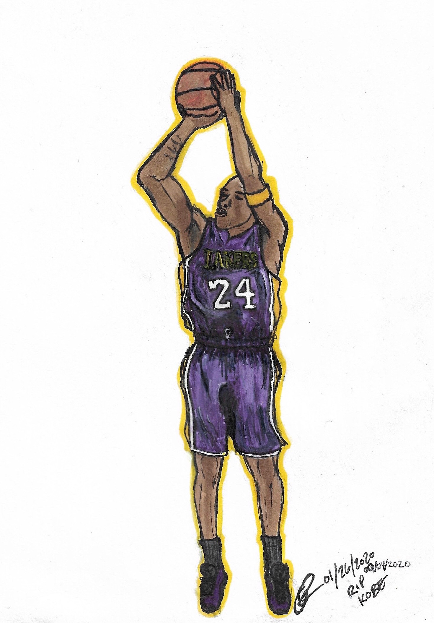 "Kobe!" (2020) Tribute sketch