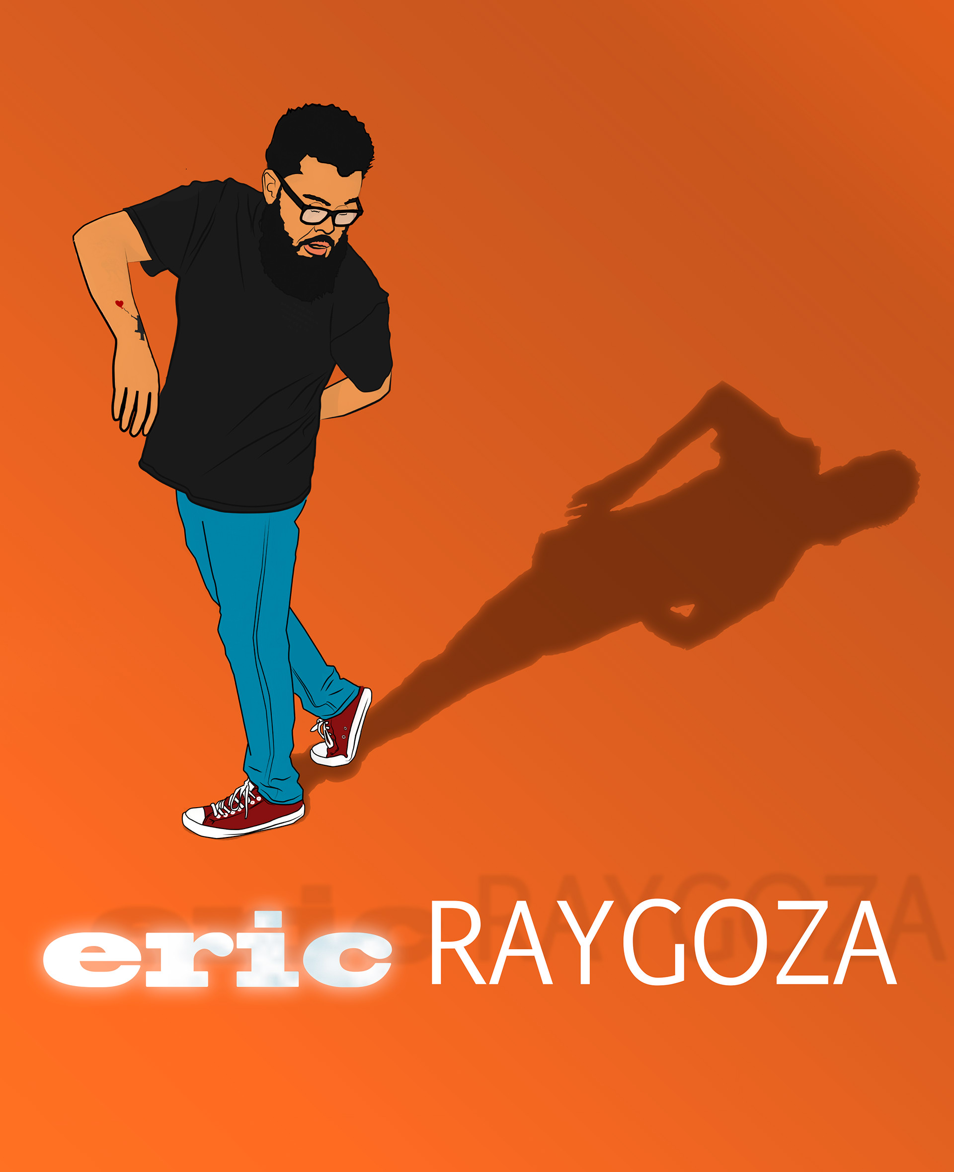 "Vector Self Portrait" (2018) Illustrator/Photoshop.