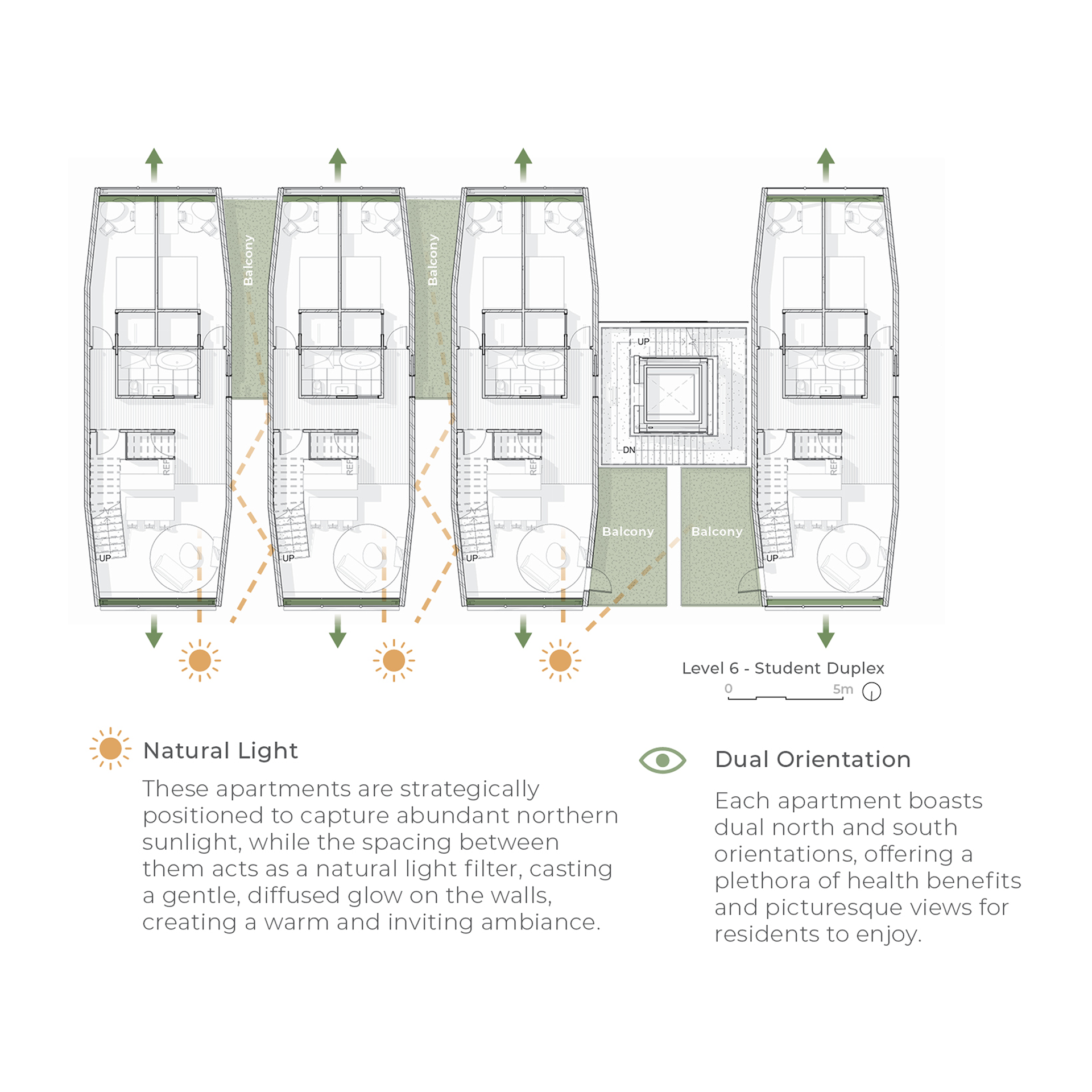 Environmental strategies: orientation + light