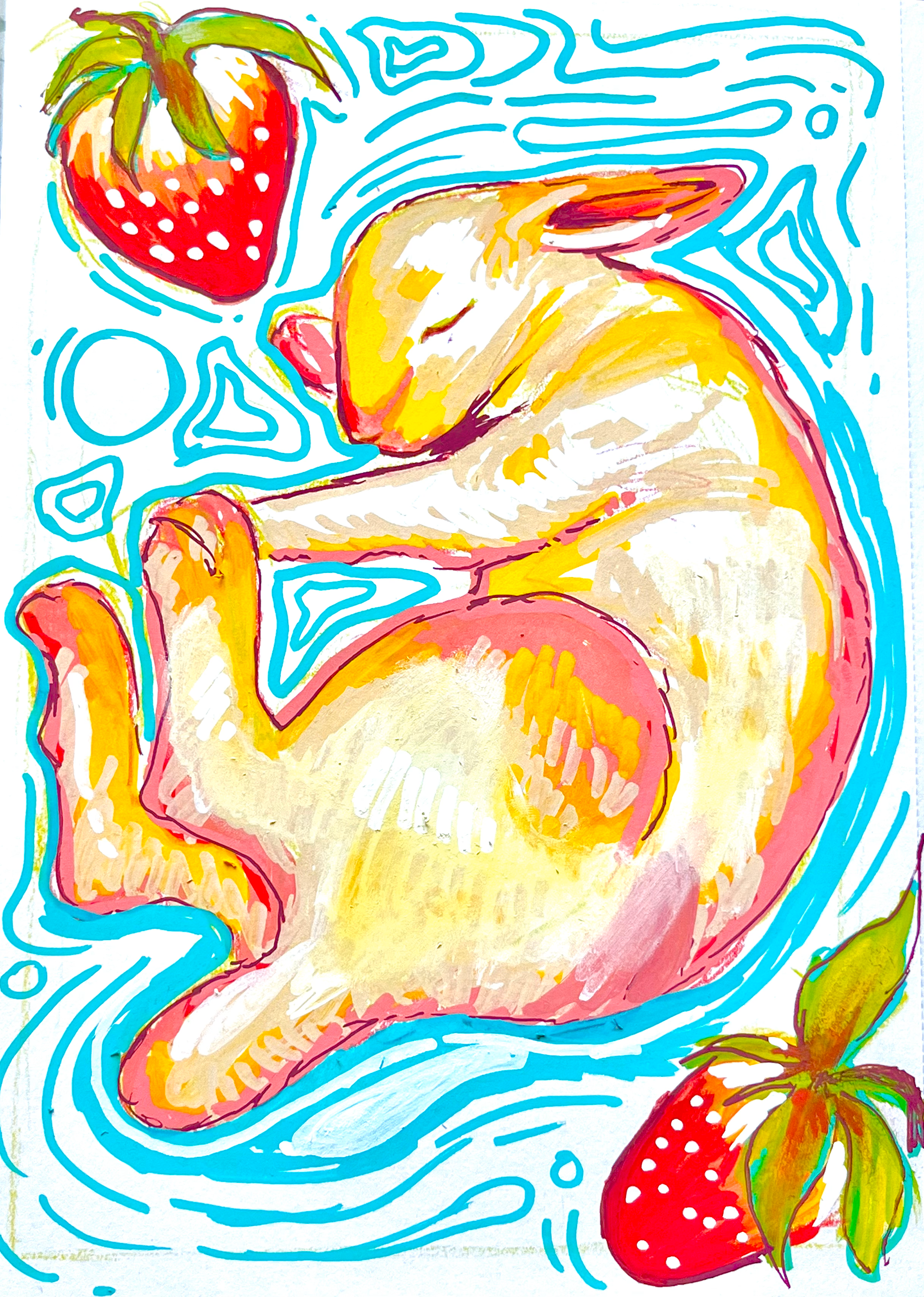 Zen, Posca Markers, 2024