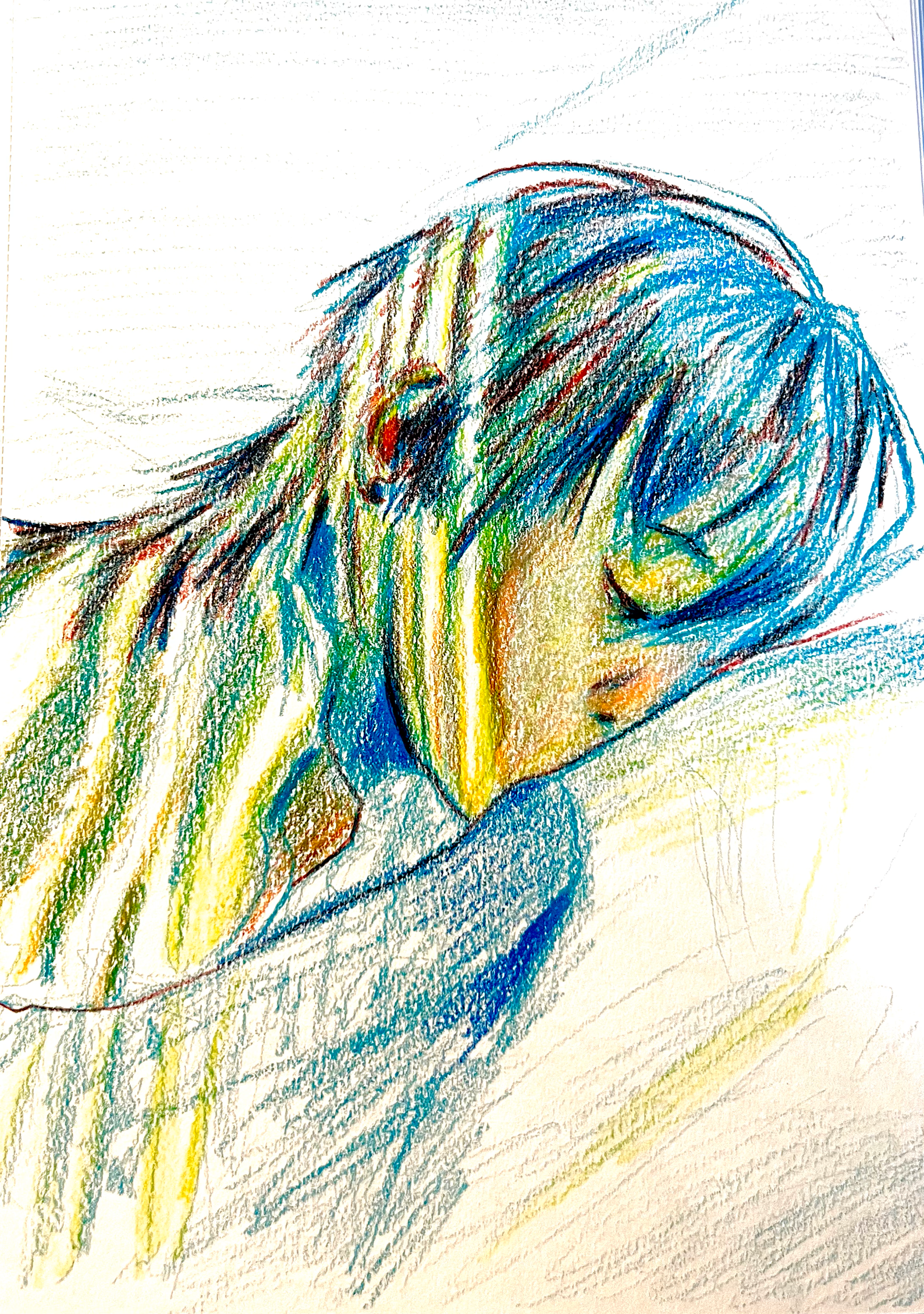 morning light, Prismacolor, 2024