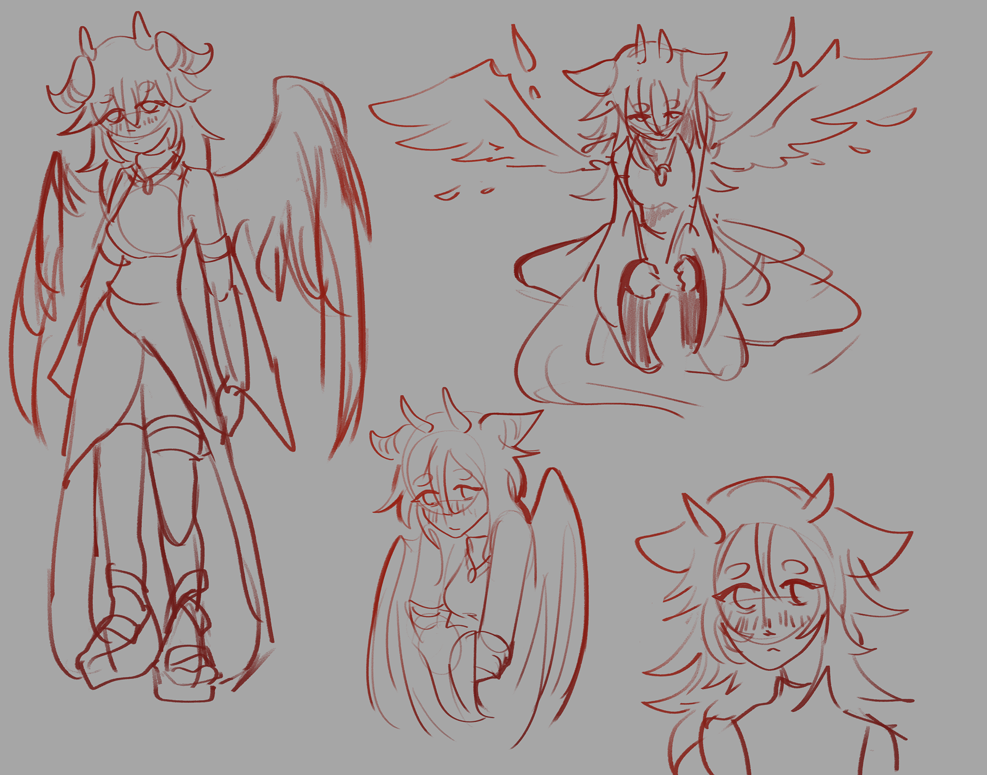 Anegl Sketches, Digital, 2022