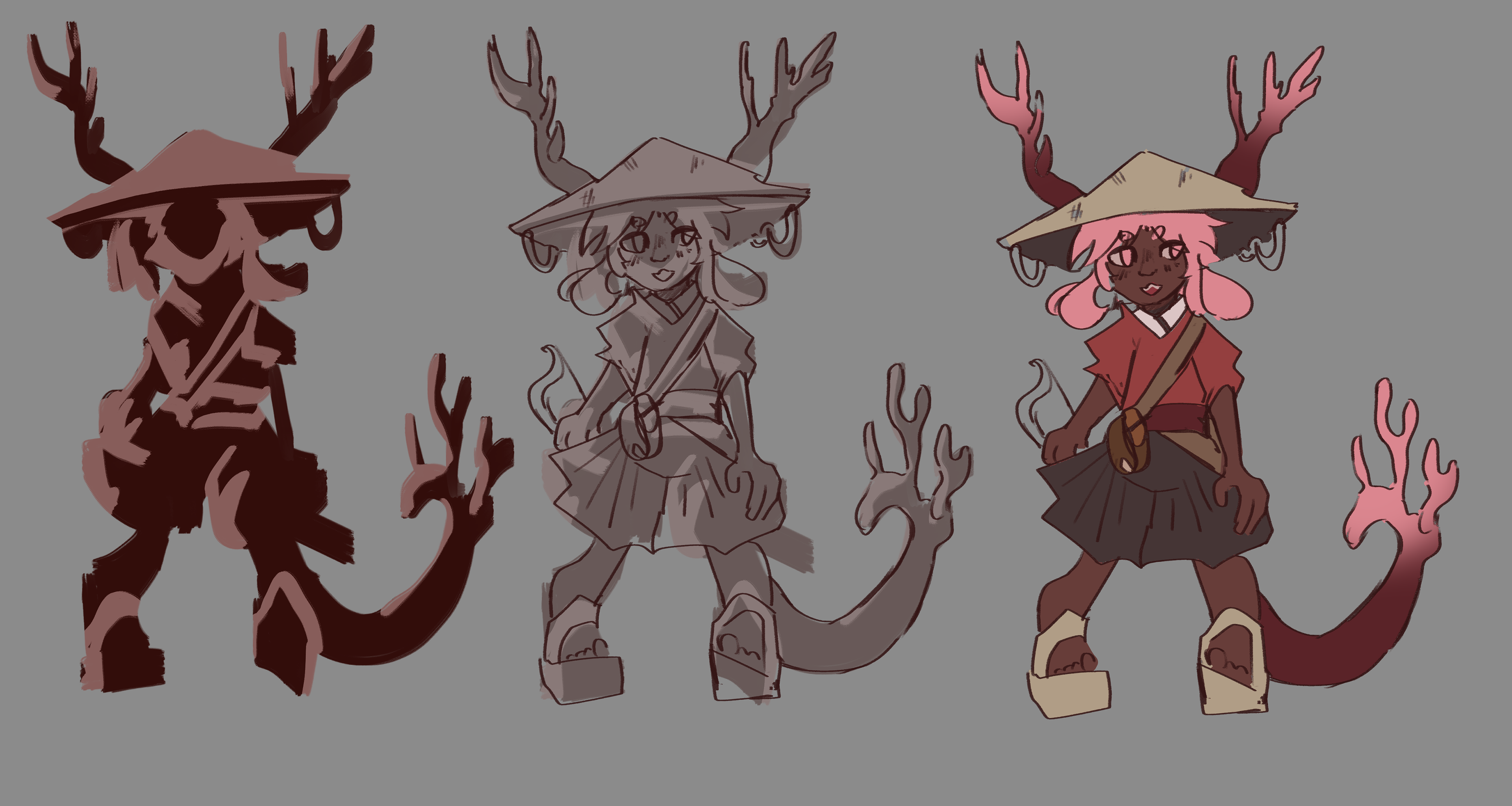 Forest Girl Concept Sketch, Digital, 2022