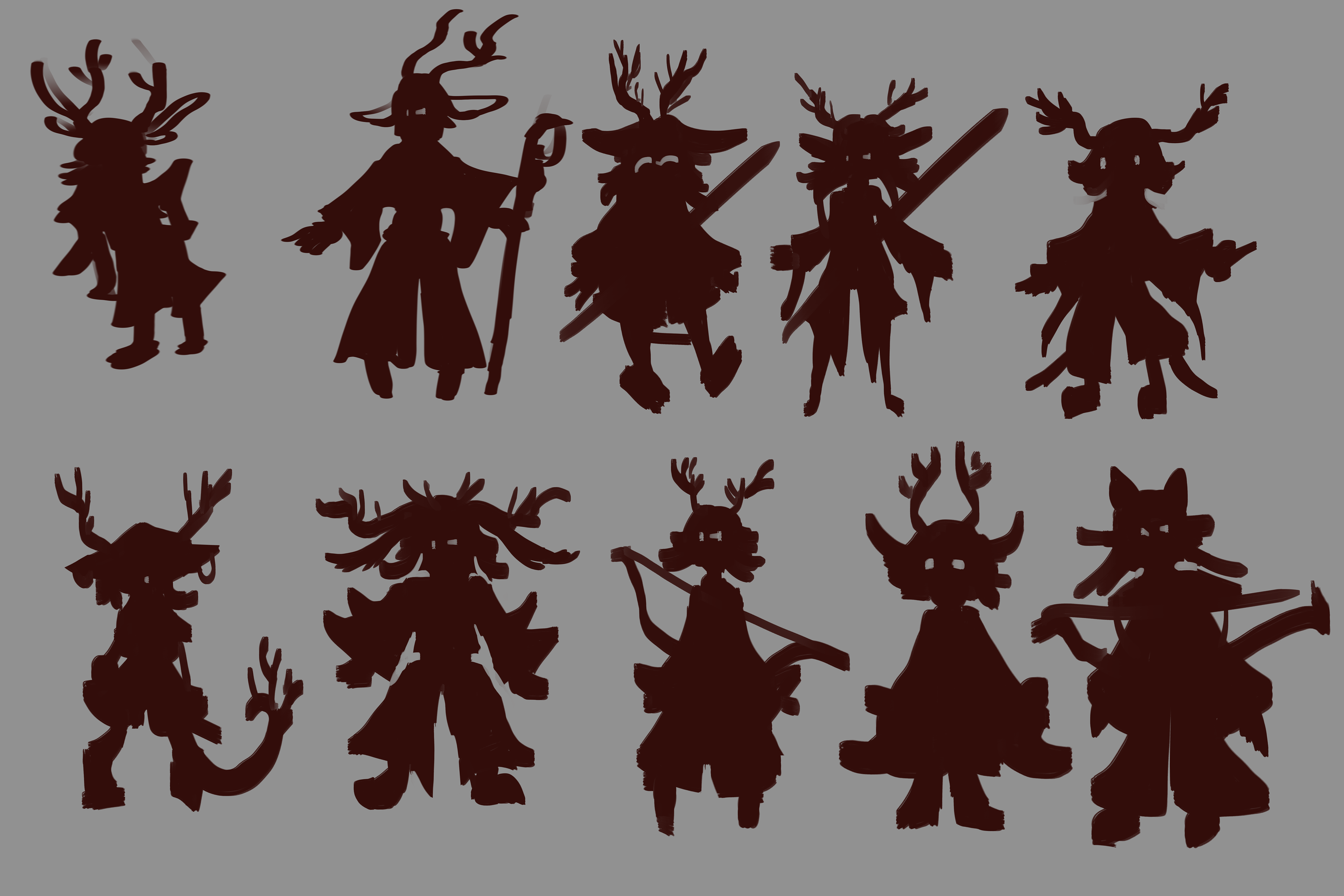 Forest Girl Sillhouettes, Digital, 2022