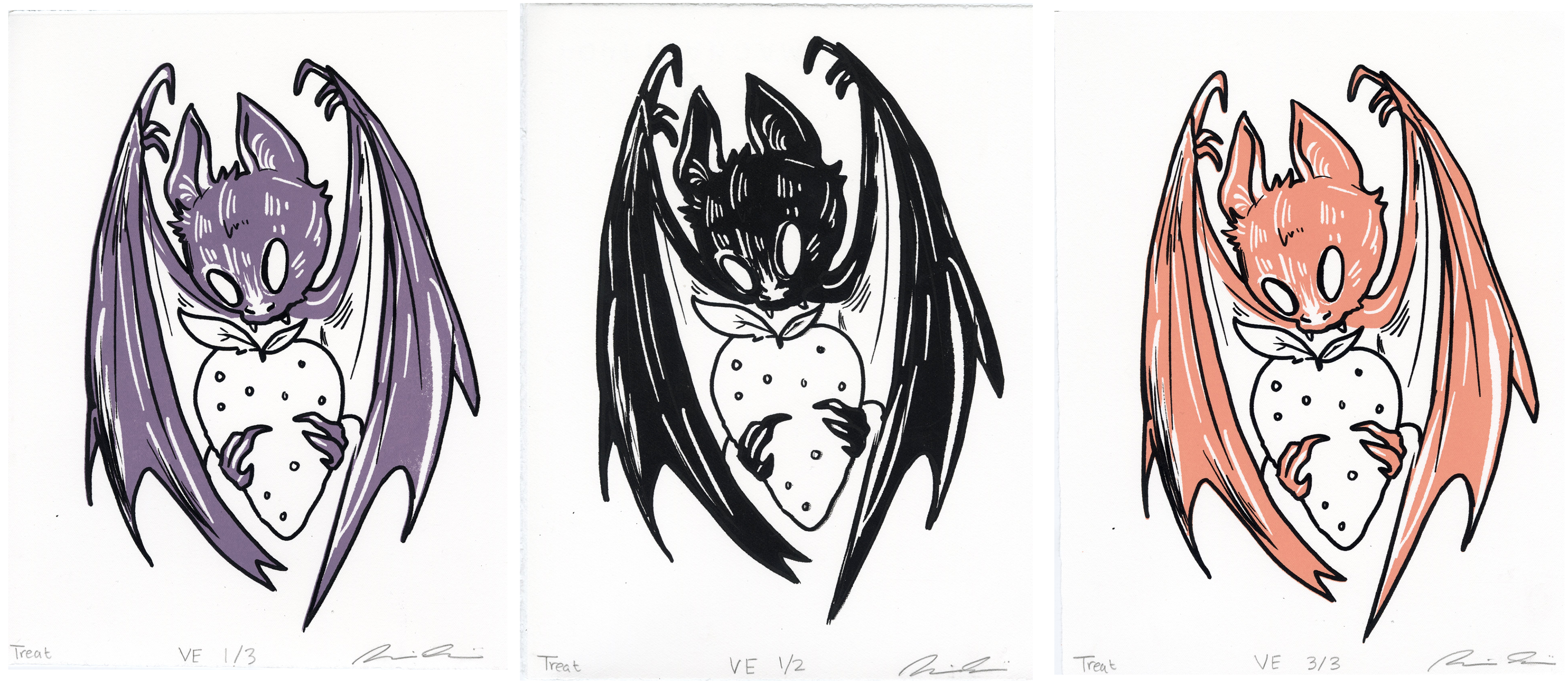 Treat, Screenprint, 8.5 x 11 in, 2022