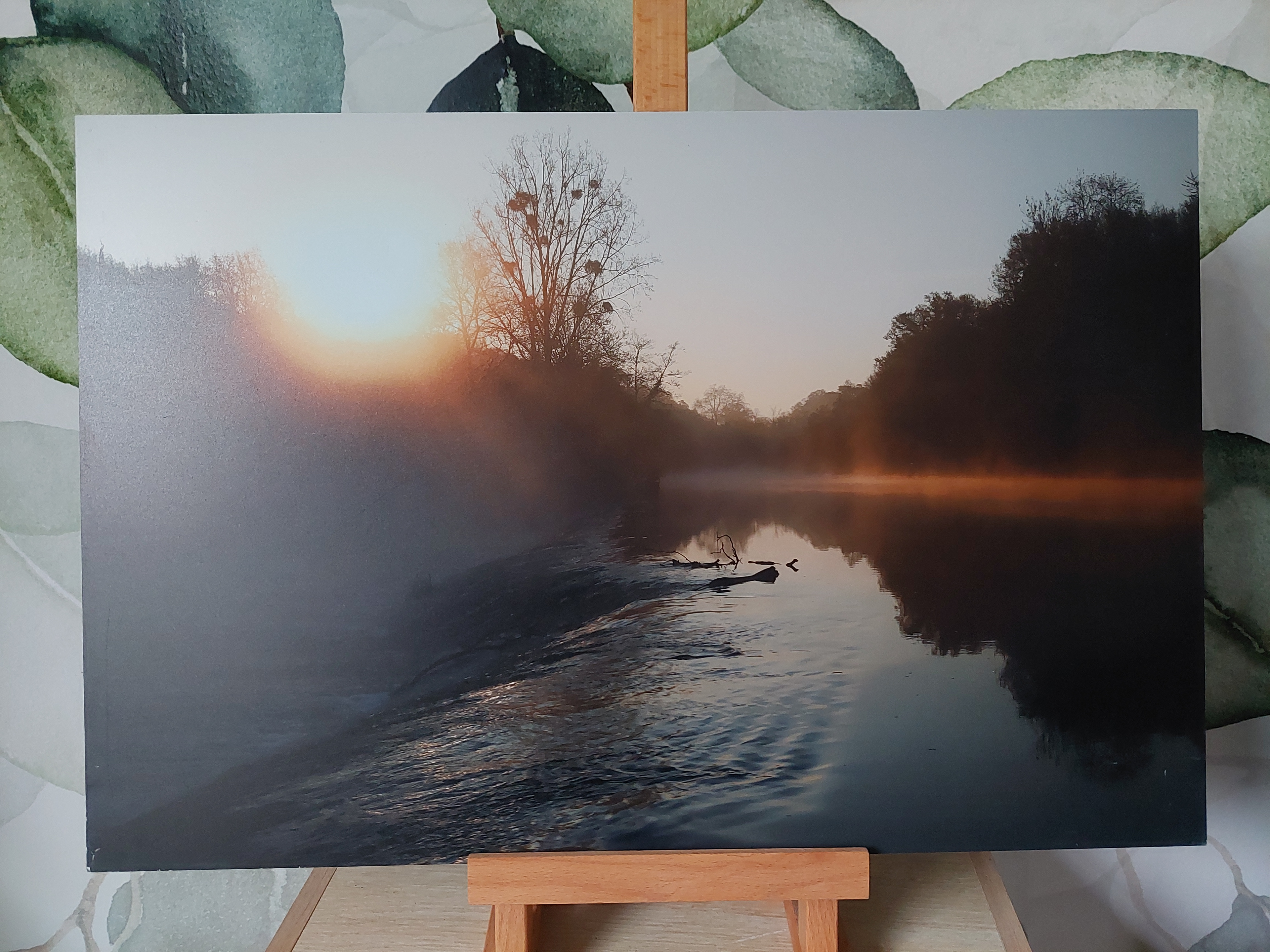 Lever de soleil sur la Sèvre - Alu Dibond 30x45 cm - 20€ au lieu de 45€