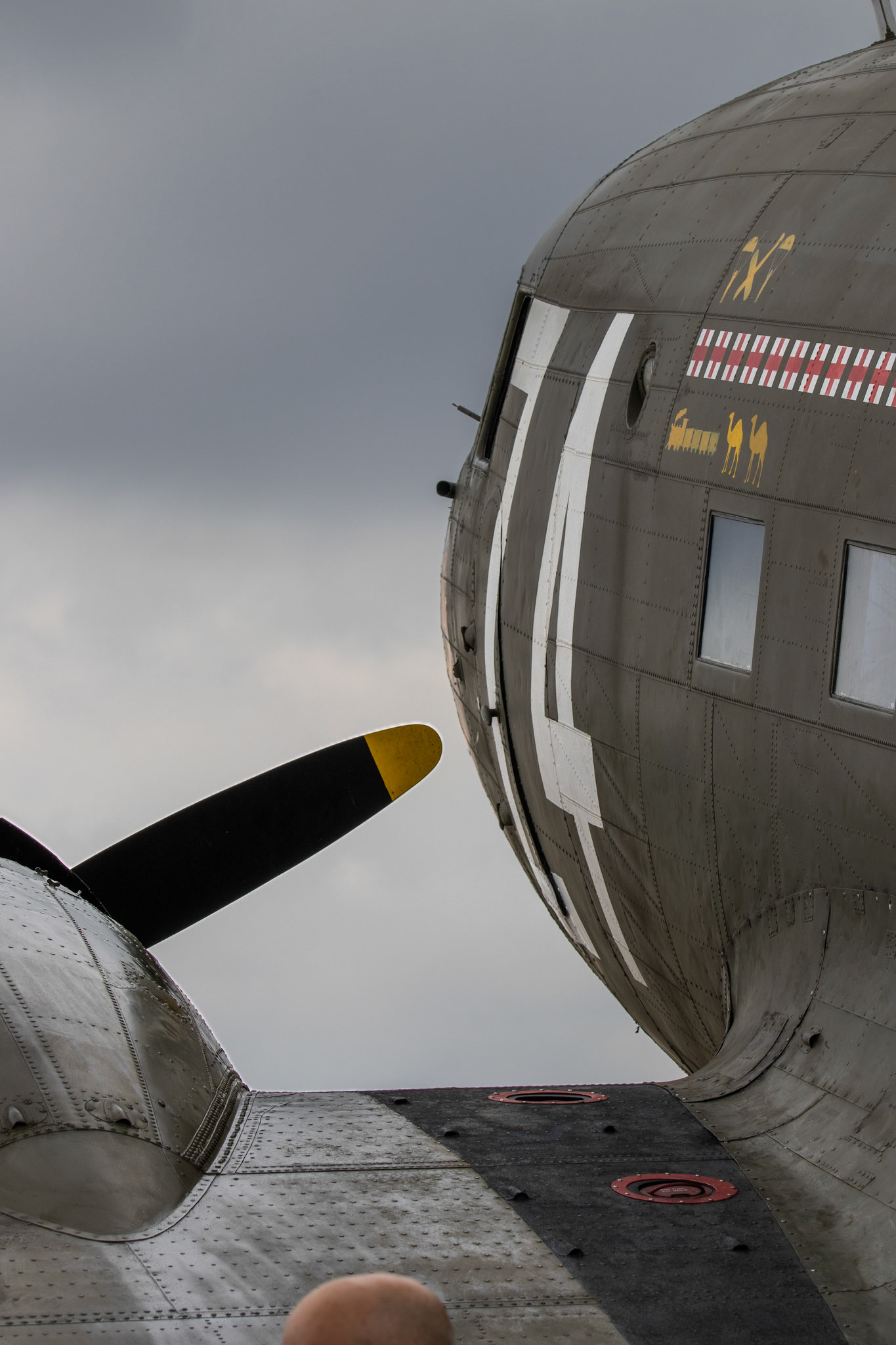 A C47 sits at Boeing Plaza