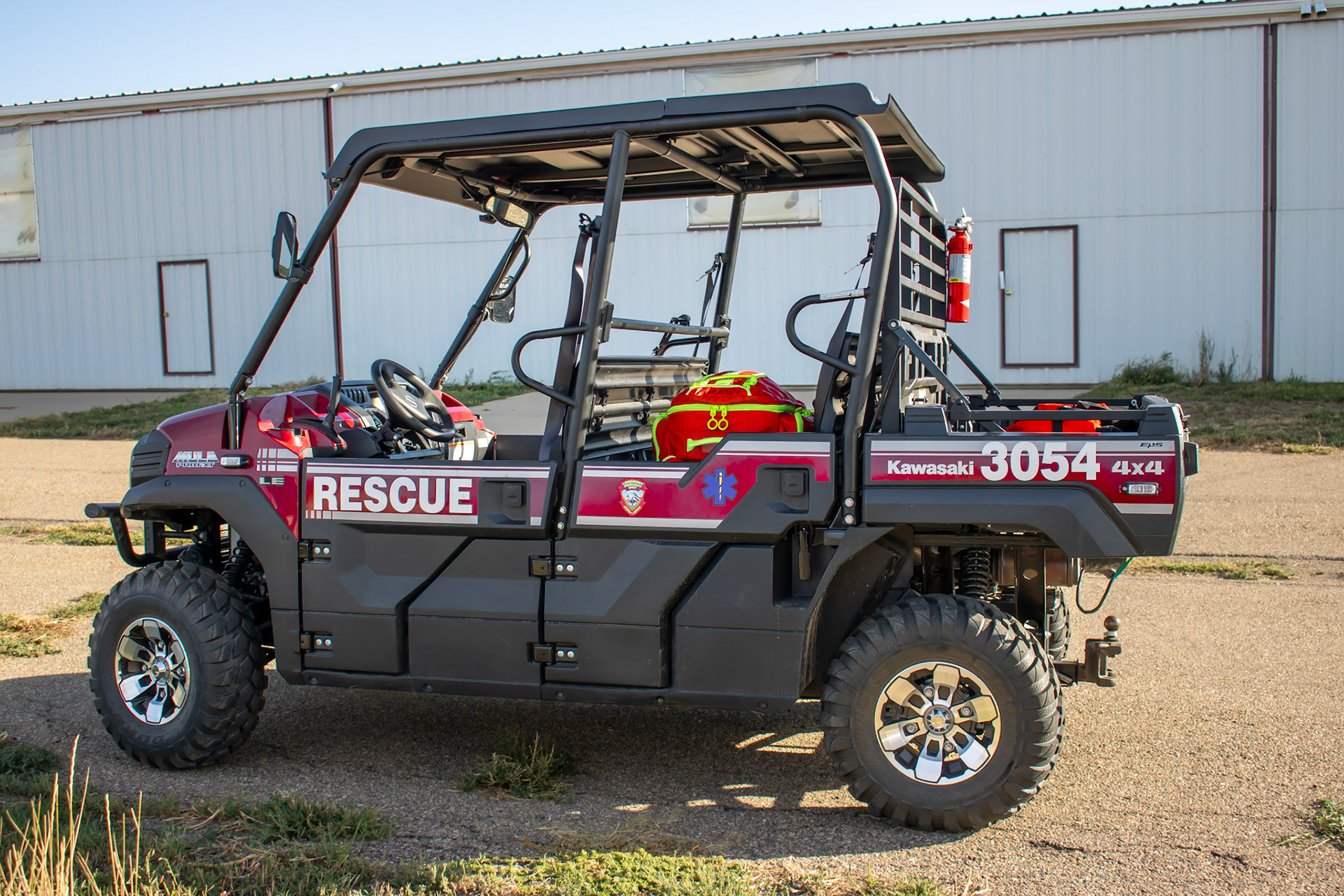 Longmont Fire Department UTV ready on the grounds of an airshow