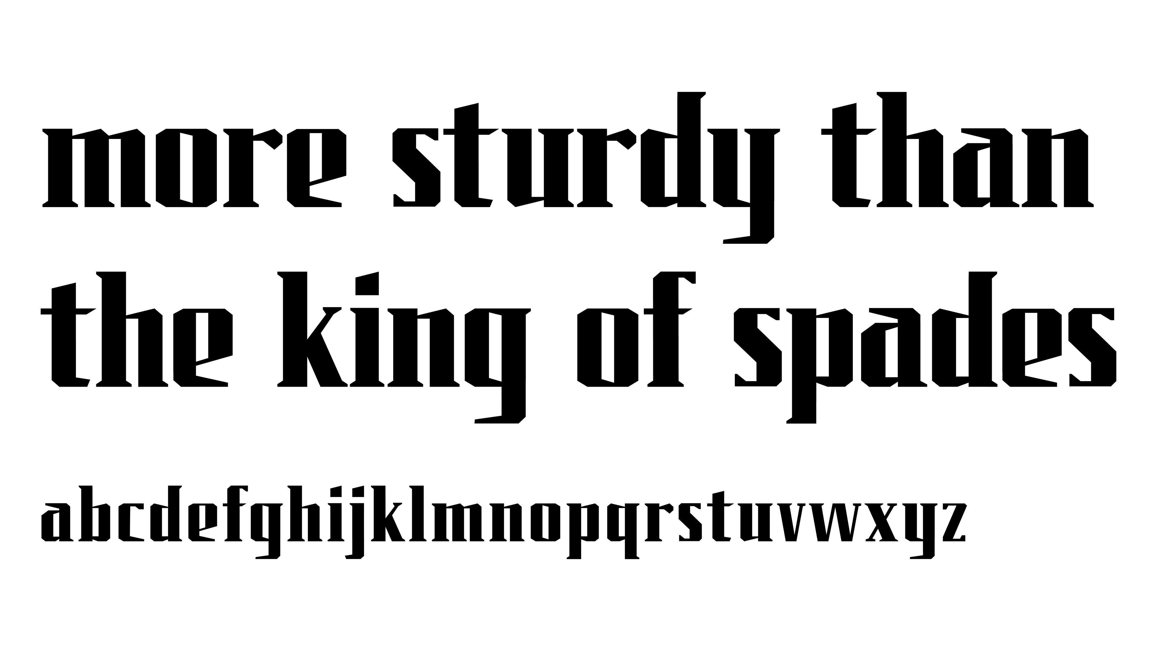 Full alphabet in 'Queen of Diamonds' Font