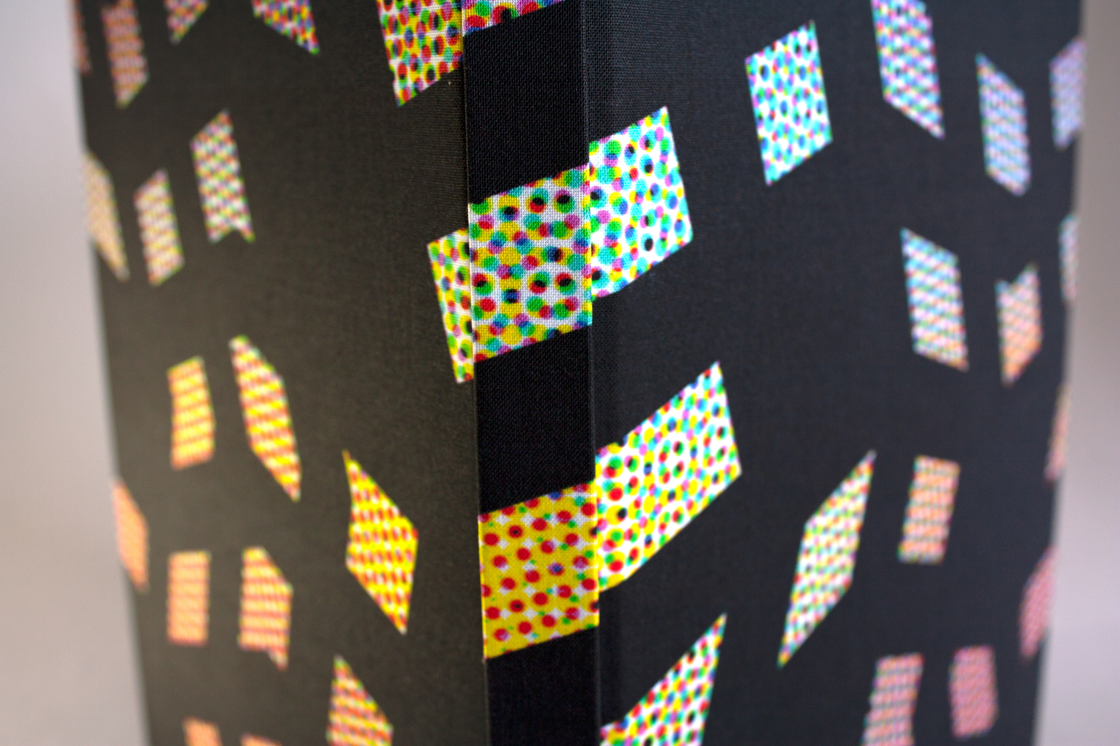 DIY Cloth Sketchbook: Design & Spine closeup