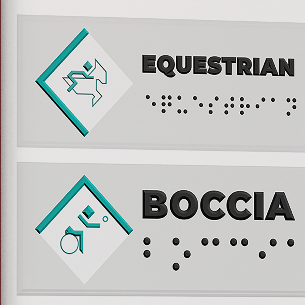 Used on wayfinding