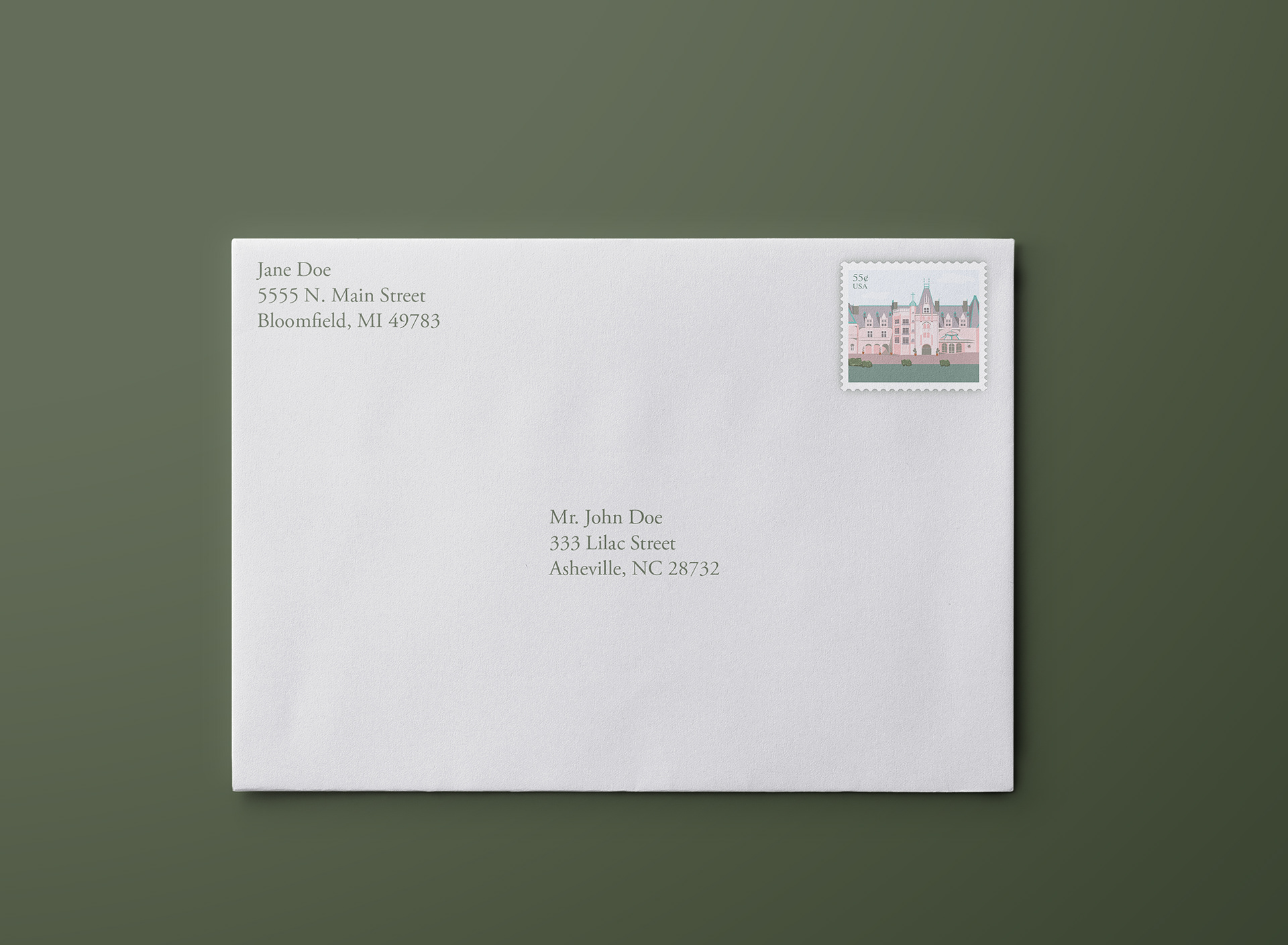 Stamp in use