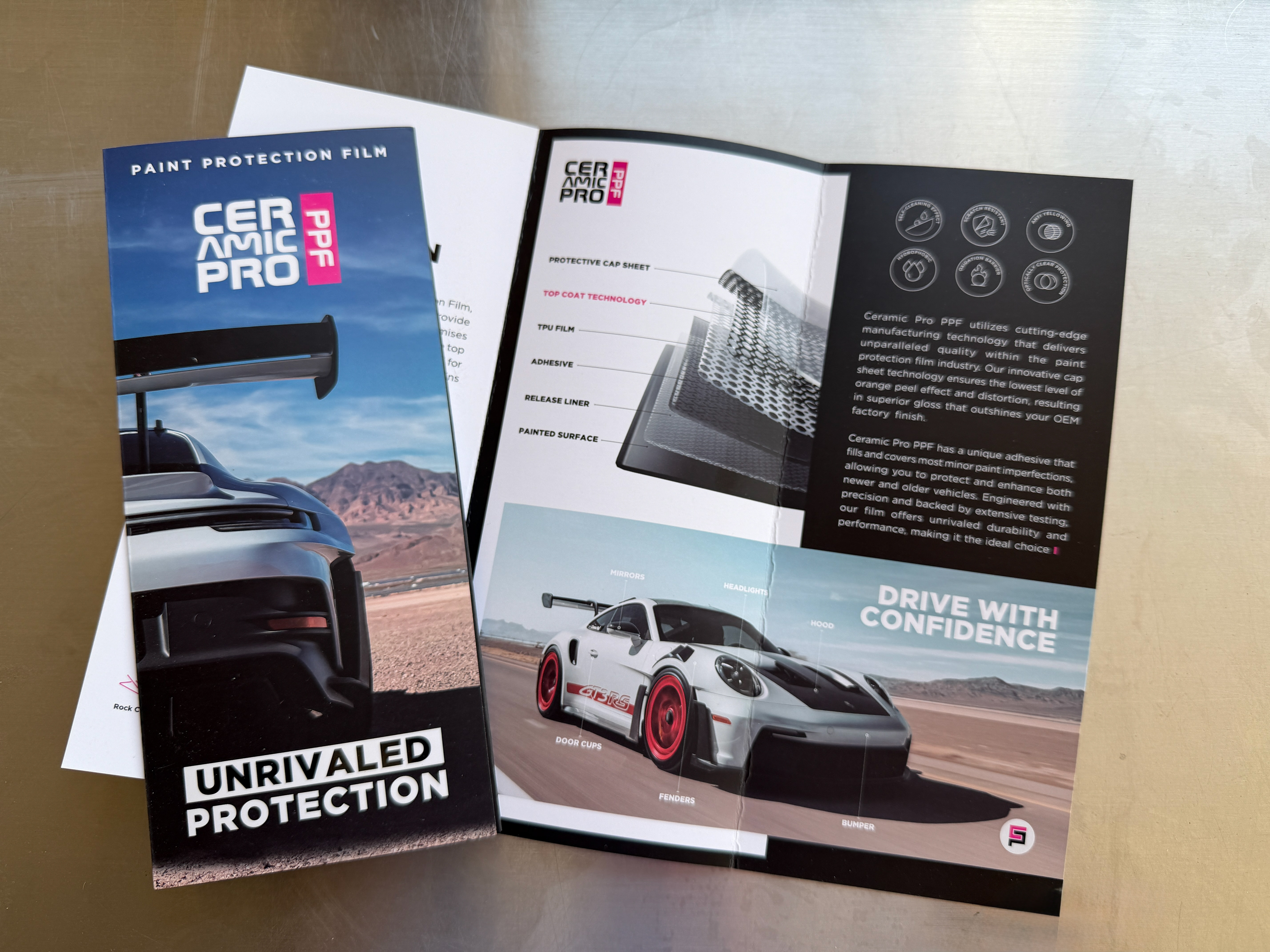 Photos used in Official Ceramic Pro Brochure
