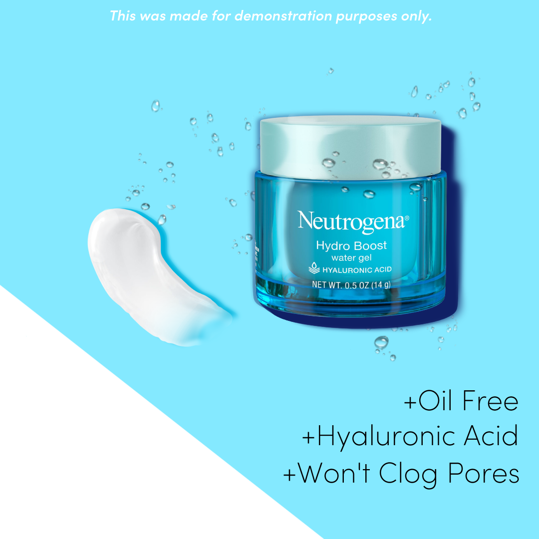 Neutrogena Skincare Social Media Ad, 1080px1080p. This was made for demonstration purposes only.