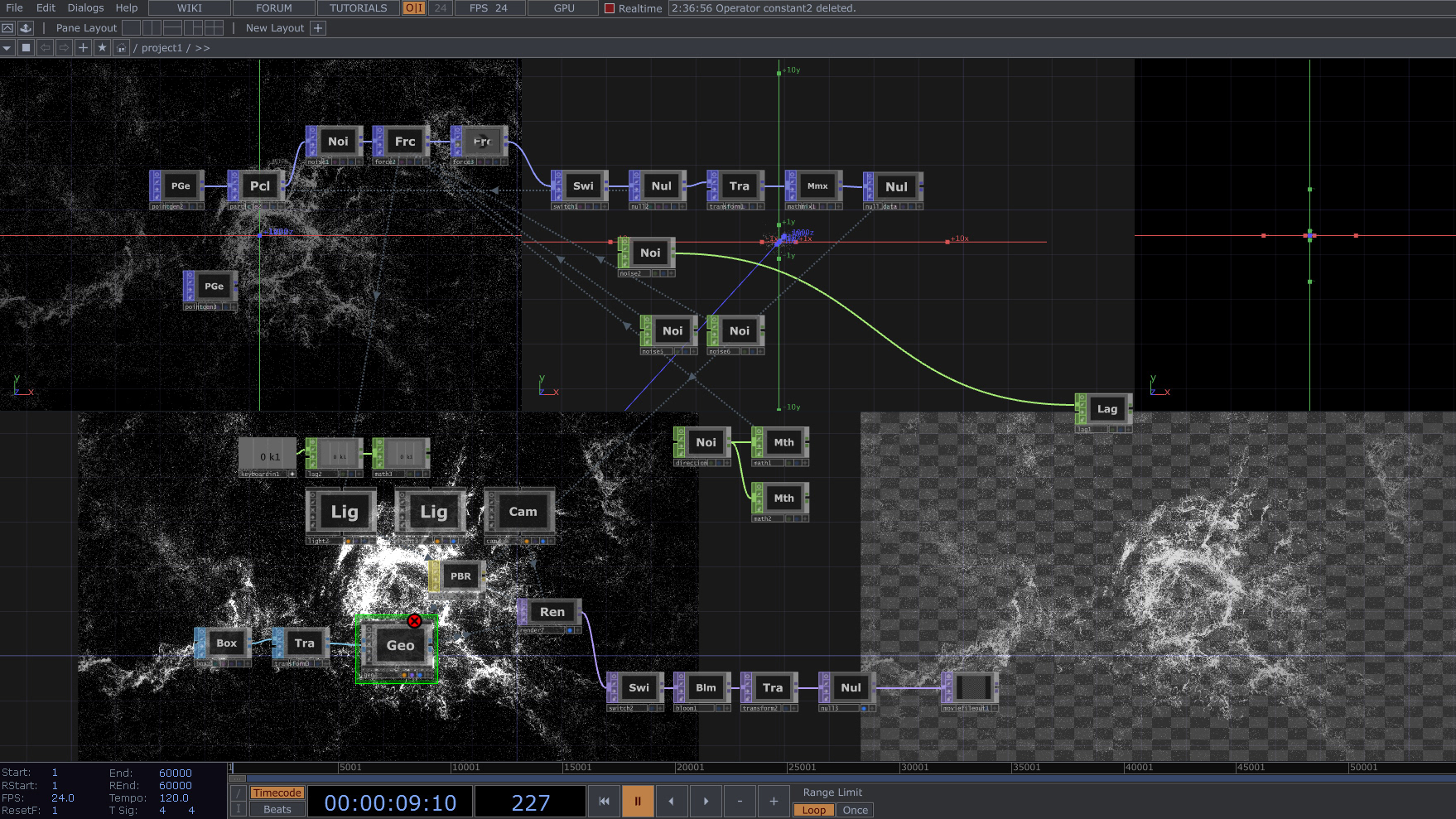 TouchDesignerによる映像制作