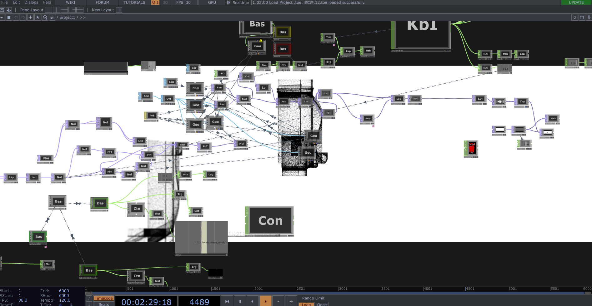 TouchDesignerによる映像制作