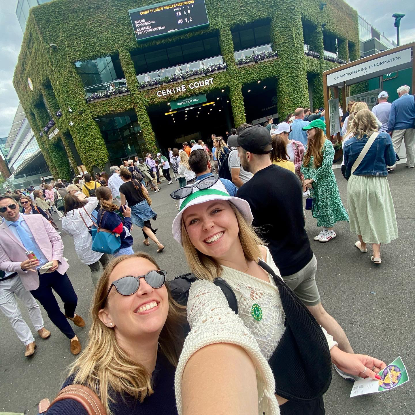 Successfully made it into Wimbledon after a 5:30am start in the Queue!