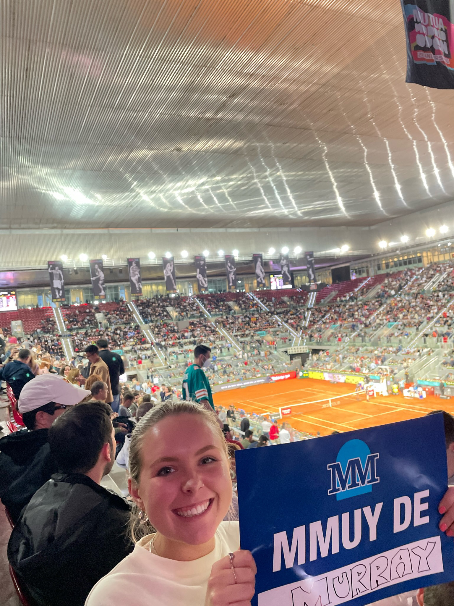 Cheering on the Brits at the Mutua Madrid Open