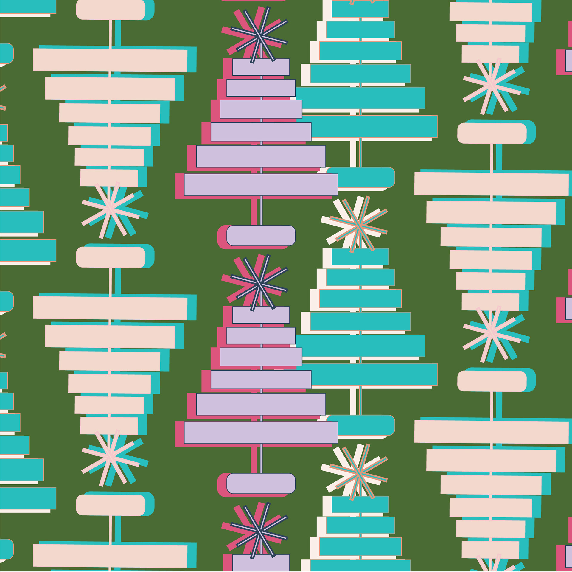 "Cool" Modern Tree Forest