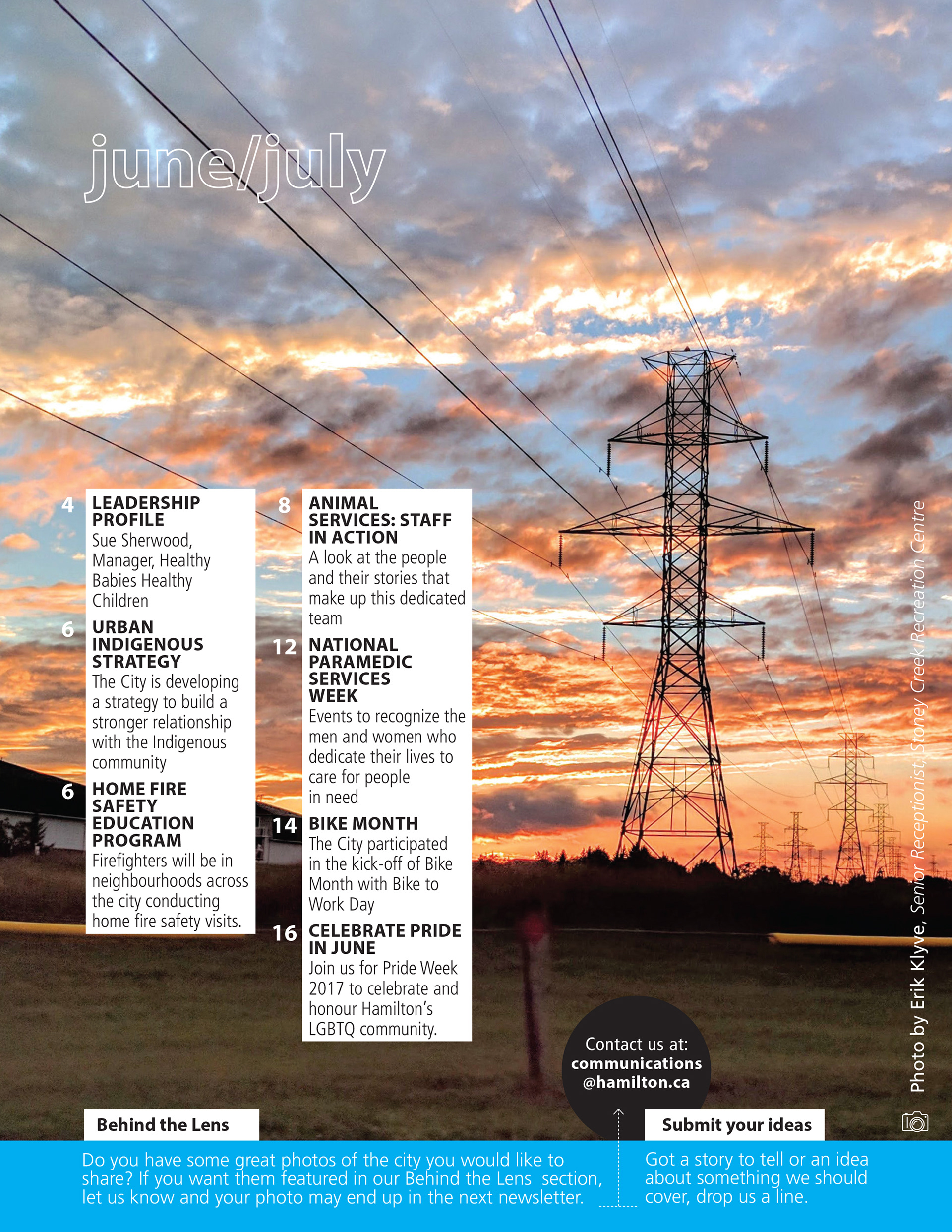 City of Hamilton Employee Newsletter - design and layout