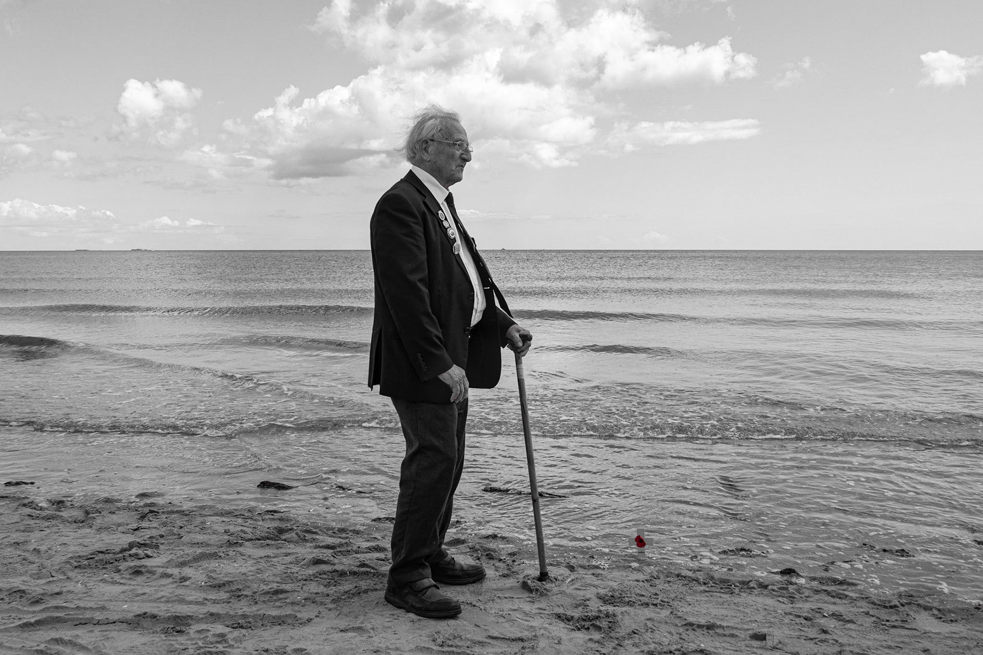 Veteran on Utah Beach June 2019