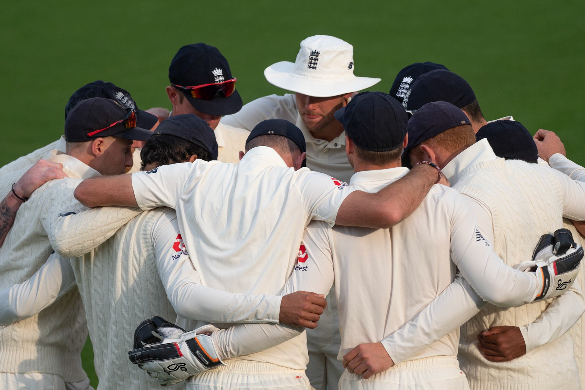 England Team Huddle