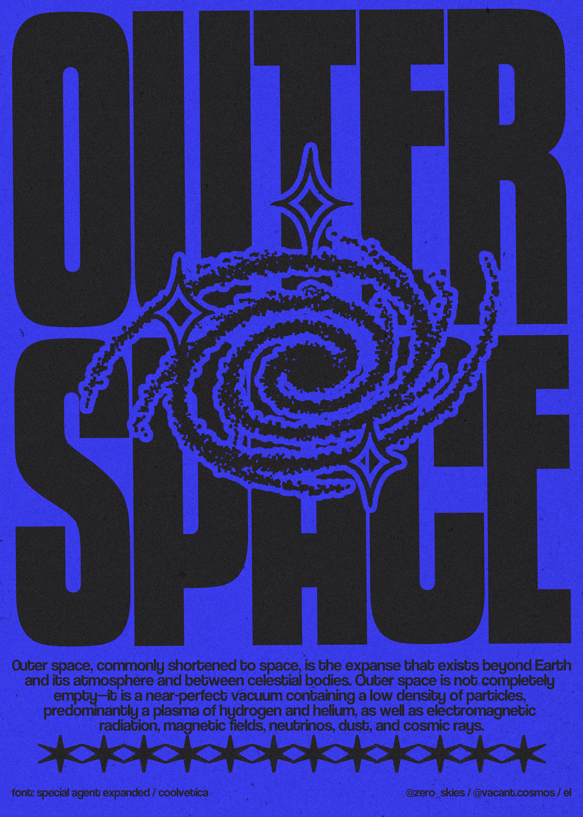 "outer space" / flyer design / 2023