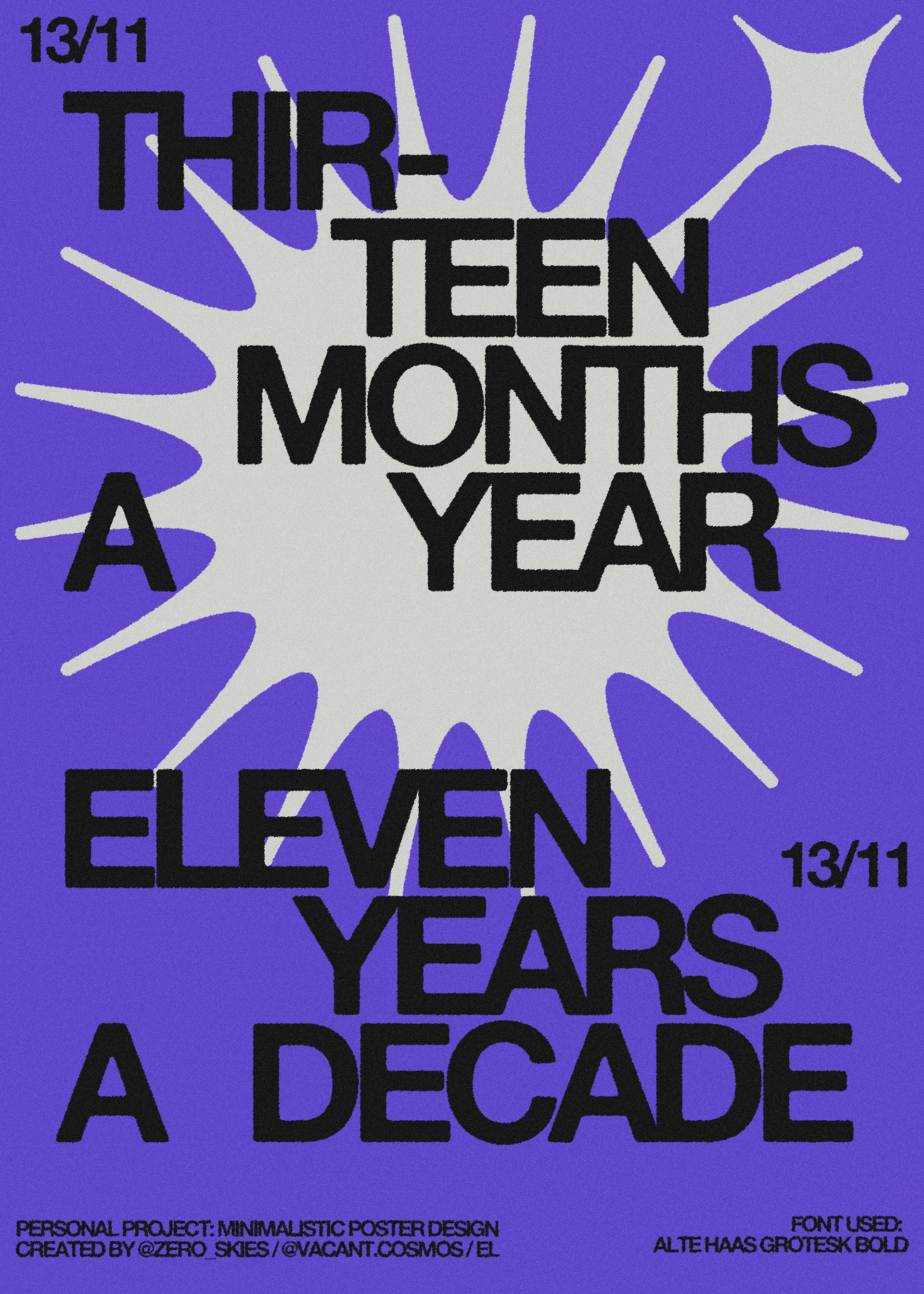POSTER #3: "13/11" / 2022