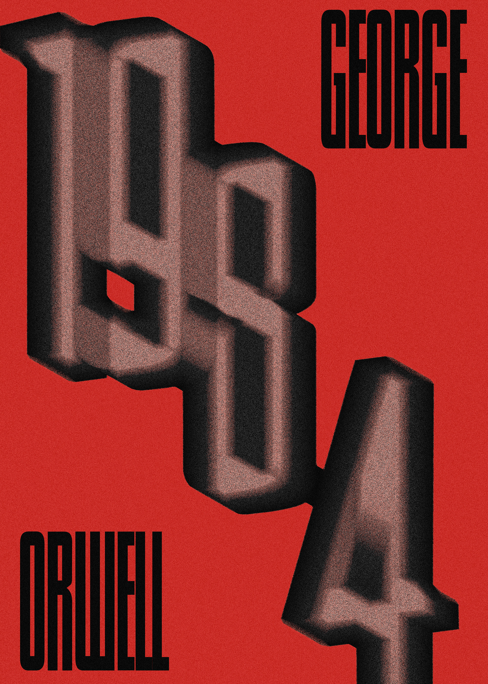 "1984" - book cover redesign / 2023