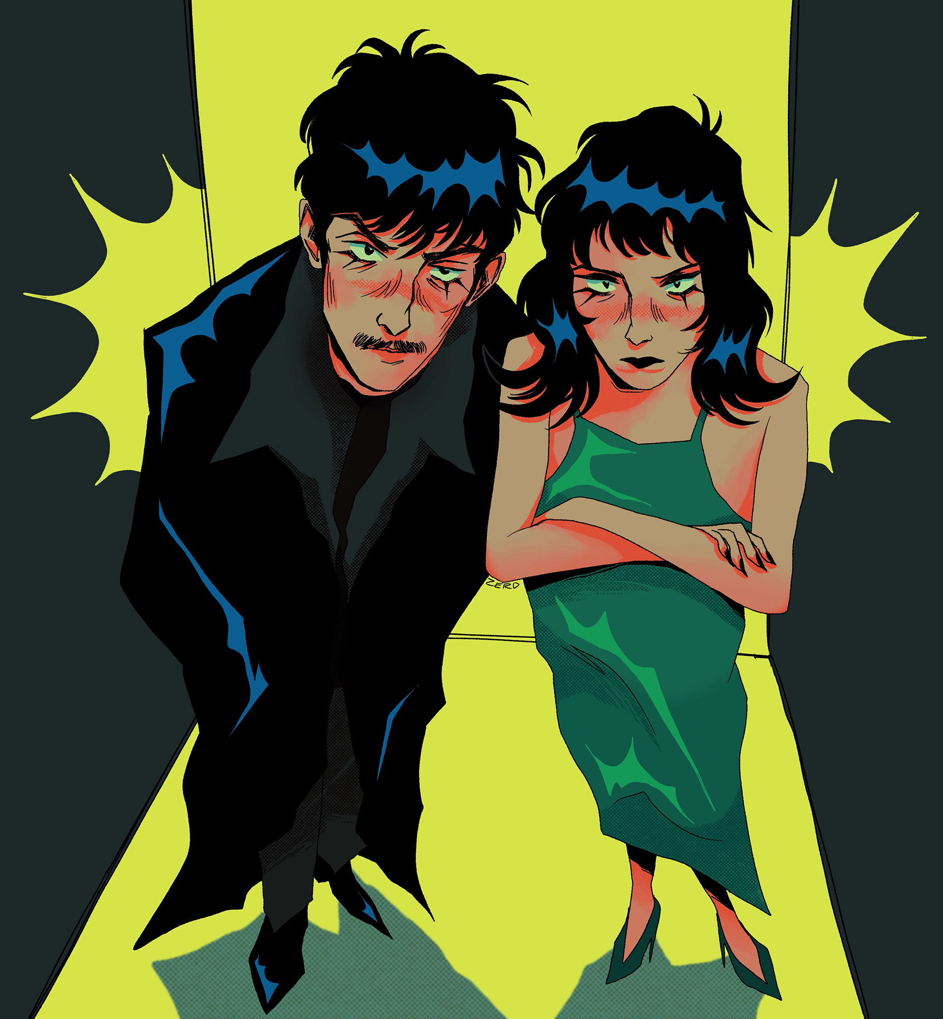 "dexter & mary" / digital illustration / 2022