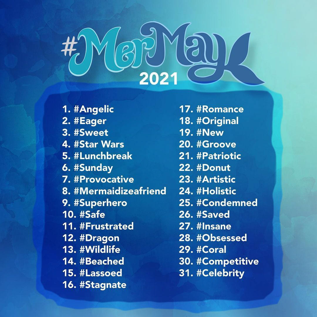 Prompt List! Images are in order of the day completed.